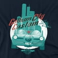 thumbnail image 2 of Batman Father's Day Dad's Garage Gotham City Chop Shop Unisex Adult Long-Sleeve T Shirt, Navy, Large, 2 of 4