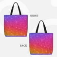 thumbnail image 3 of Naloa Holiday Shiny Tote Bag for Women, Foldable Tote Bag With Zipper, Large Shoulder Bag, Top Handle Handbag for Travel, Work, Shopping, 3 of 9