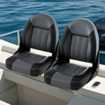 thumbnail image 2 of Costway 2-Pack Waterproof PVC Leather Cabin Seating with Thick Sponge Padding, Fixing Bolts, 2 of 10