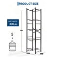 thumbnail image 3 of GARVEE 5 Gallon Water Jug Holder Stand,Double-Row Heavy-Duty 5-Tier Water Bottle Holder Storage Rack,Holds 5 Bottles,Black, 3 of 8