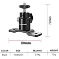 thumbnail image 4 of Raywowo Metal Camera Wall Mount, 360°Adjustable Security Camera Bracket with 1/4" Screw & 5/8" Stud, Indoor Outdoor Wall/Tree/Ceiling Mount for Arlo, Eufy Camera & Monitor & Speaker & VR Base Station, 4 of 7