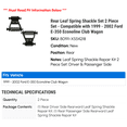 thumbnail image 2 of Rear Leaf Spring Shackle Set 2 Piece Set - Compatible with 1999 - 2002 Ford E-350 Econoline Club Wagon 2000 2001, 2 of 2