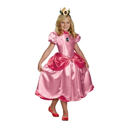 Girls Deluxe Princess Peach Costume | Walmart Canada