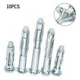 thumbnail image 4 of 10 X Metal Heavy Duty Plasterboard Cavity Wall Anchors Plug Fixings, 4 of 5