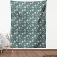 thumbnail image 4 of Ambesonne Flamingo Fabric by the Yard Upholstery, Exotic Bird Sketch Rose, 10 Yards, Teal Eggshell, 4 of 5