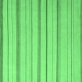 thumbnail image 1 of Ahgly Company Machine Washable Indoor Square Solid Emerald Green Modern Area Rugs, 5' Square, 1 of 4