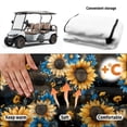 thumbnail image 6 of Uourmeti Sunflower Golf Cart Seat Covers with Pockets, Front Pockets Golf Cart Seats Cushion Covers Fit for 2 Passenger, 6 of 8