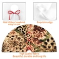 thumbnail image 4 of Sikiie Animal Leopard 30-48 inches {designName} Print Christmas Tree Skirt Snowman Xmas Tree Skirt with Edge Christmas Decorations for Holiday Party-30", 4 of 7