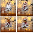 thumbnail image 4 of Xmas Plush Doll Decorations Hanging Christmas Tree Pendants for Holiday Home Party Decor,Santa Claus/Snowman/Reindeer/Bear, 4 of 5