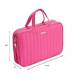 thumbnail image 3 of Sophia Joy 2-Piece Weekender Cosmetic Bag Set, Pink, 3 of 7