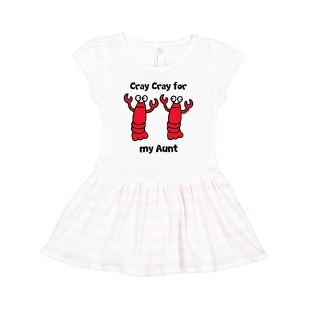 

Inktastic Lobster Cray Cray for my Aunt Gift Toddler Girl Dress