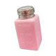 thumbnail image 1 of Dispensador de alcohol con bomba, botella premium, recargable, contenedor a presión para quitaesmalte personal de uñas, color rosa 180 ml, 1 of 8