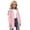 v#19Pink27, variant on Rggeeun Toddler Girl Blouse Solid Color Hooded Long Sleeve with Adjustable Drawstring Zip-Up Cardigan Striped Lining Jacket for Fall Travel Party Classic Tops,Green,9-10 Years