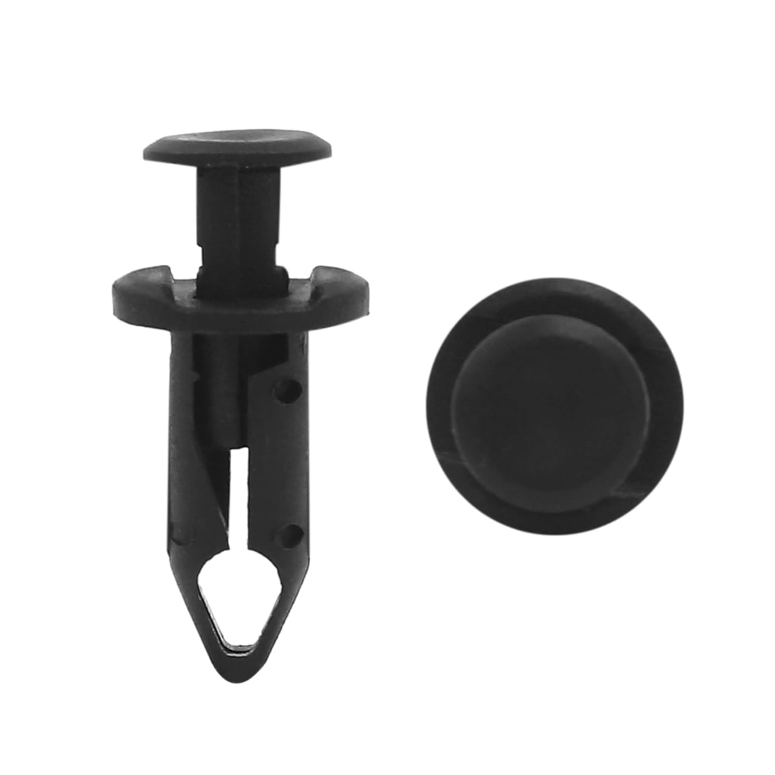 black plastic clips