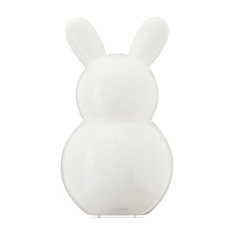 Plastic Bunny Container, White, 10.25