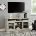 thumbnail image 3 of LegaHome Farmhouse TV Stand, Modern Entertainment Door TV Cabinet for 65 Inch TV, Wooden TV Console Table with Open and Closed Storage Space, Media Console Table for Living Room, Stone Gray, 3 of 8