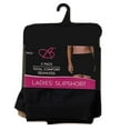 thumbnail image 2 of 2 pack Bobbie Brooks Ladies Slipshorts, Black/Sand, S/M, 2 of 2