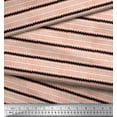 thumbnail image 3 of Soimoi Cotton Duck Fabric Stripe Block Printed Fabric 1 Yard 42 Inch Wide, 3 of 3