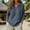 Dark Blue, variant on Cotton PeasantTops For Women Tunic Blouse Gauzy Ropa De Lino Para Mujer Loose FitTops Elbow Sleeve Lightweight Blouses Business Outfits Work Camping OutfitsTop Peasant Shirts White XL