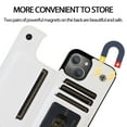 thumbnail image 4 of SaniMore for iPhone 15 6.1" 2023 Case with Flip Wallet Credit Card Holder, Premium PU Leather Magnetic Clasp Kickstand Heavy Duty Shockproof Anti-drop Cover For iPhone 15, White, 4 of 8