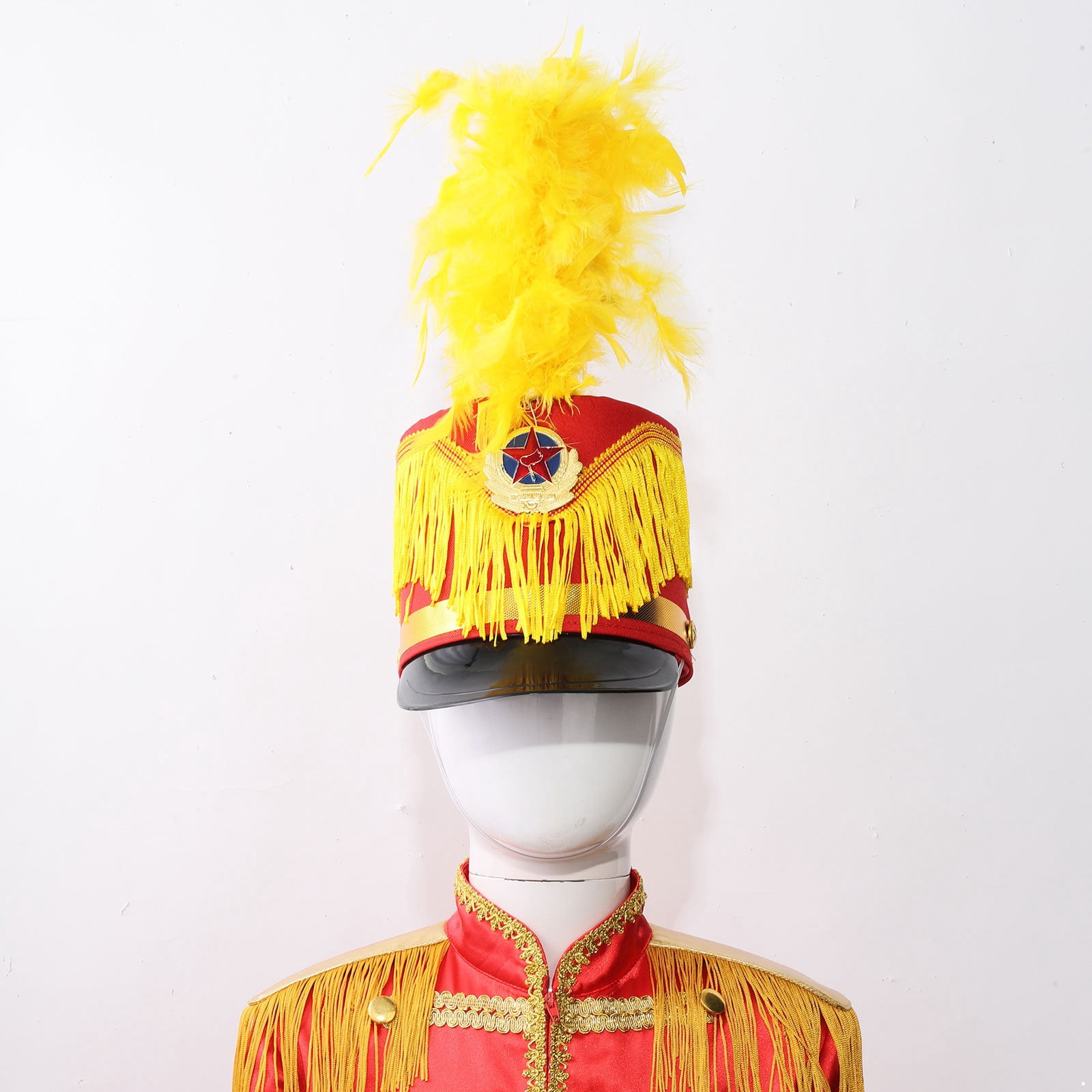 Tenue de fanfares pour enfant - Uniforme de tambour - Chapeau et blazer à manches longues - Pour Halloween, carnaval, festival, performance