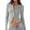 Gray, variant on Womens Long Sleeve Tops Fall Light-Weight Cardigan Cropped Going Out Shirts Ribbed Button Down Cute Trendy Coffee S