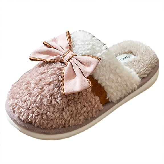 Vedolay House Slippers Slip On House Slippers Cozy Soft Indoor Ladies Home Shoes Brown,41