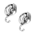 thumbnail image 6 of WHAMVOX  2 Pcs Suction Cup Hook Wall Hooks for Hanging Coat Hanger Silver, 6 of 8