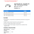 thumbnail image 2 of Spark Plug Wire Set - Compatible with 1960 - 1967 Chevy C10 Panel 1961 1962 1963 1964 1965 1966, 2 of 2