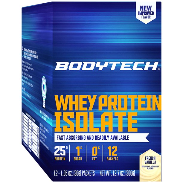BodyTech Whey Protein Isolate Powder With 25 Grams of Protein per