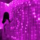 thumbnail image 3 of LED Curtain String Lights Christmas Garland Decor Fairy Light 8 Modes USB Remote Control Wedding Holiday Party for Bedroom Home, 3 of 5