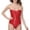 Red, variant on Elegant Lace-Up Corset Waist Trainer with Steel Boning & Zipper Closure, Latex Underbust Girdle for Women, Shaping Sport Cincher for Hourglass Body