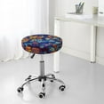 thumbnail image 7 of Fotbe Colorful Fall Leaves Stool Covers Round,Waterproof Round Bar Stool Covers Bar Chair Covers Washable Stool Cushion Slipcover for 12-14 Inch Chair-13 inch, 7 of 7