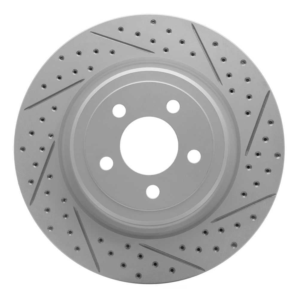 Dynamic Friction Company 830-39021R DFC Geoperformance Rotor - Drilled and Slotted