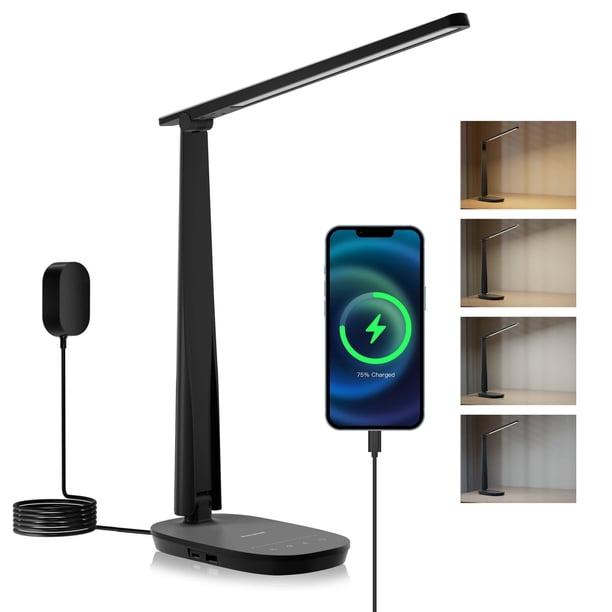 Lámpara de escritorio Honeywell Sunturalux™ LED regulable con puerto USB HWT-H2B