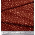 thumbnail image 3 of Soimoi Red Rayon Fabric Swirl Abstract Print Sewing Fabric Yard 56 Inch Wide, 3 of 3