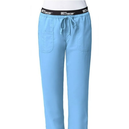Grey's Anatomy Active 4275 Women's Drawstring Scrub Pant Ciel Blue S Petite