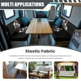 thumbnail image 3 of XYZCANDO Skeleton Rose RV Dinette Cushions RV Accessories Universal Bench Cushion Stretchable Furniture Covers Comfortable Cushion Covers 2 Couch Sofa Slipcovers for Loveseat Black, 3 of 7
