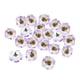 thumbnail image 1 of 20 piezas de artesanales adornos de tela flores de tela de poliéster de 40 mm para manualidades decoraciones de violeta claro BLESIY cabeza de flor de tela artificial, 1 of 8