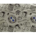 thumbnail image 5 of oneOone Georgette Viscose Beige Fabric English Breakfast Craft Projects Decor Fabric Printed By The Yard 42 Inch Wide, 5 of 5