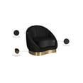 thumbnail image 2 of Meridian Furniture Shelly Black Velvet Chair, 2 of 8