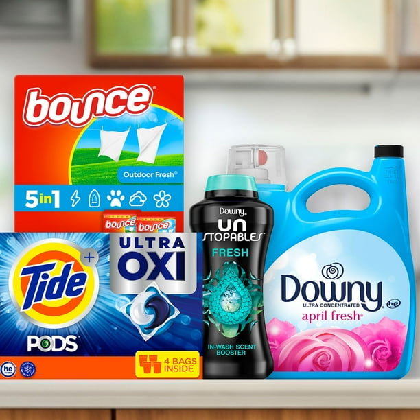 Tide PODS Laundry Detergent Pacs, 4-in-1 Ultra Oxi, 104 ct