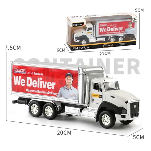 1: 48 Jouet modèle de Camion de conteneur en Alliage Collection de modèles de Voitures en Haute Simulation Jouet modèle de remorque de véhicule pour la décoration de la Maison des Enfants 1: 48 Jouet modèle de Camion de conteneur en Alliage Collection de modèles de Voitures en Haute Simulation Jouet modèle de remorque de véhicule pour la décoration de la Maison des Enfants