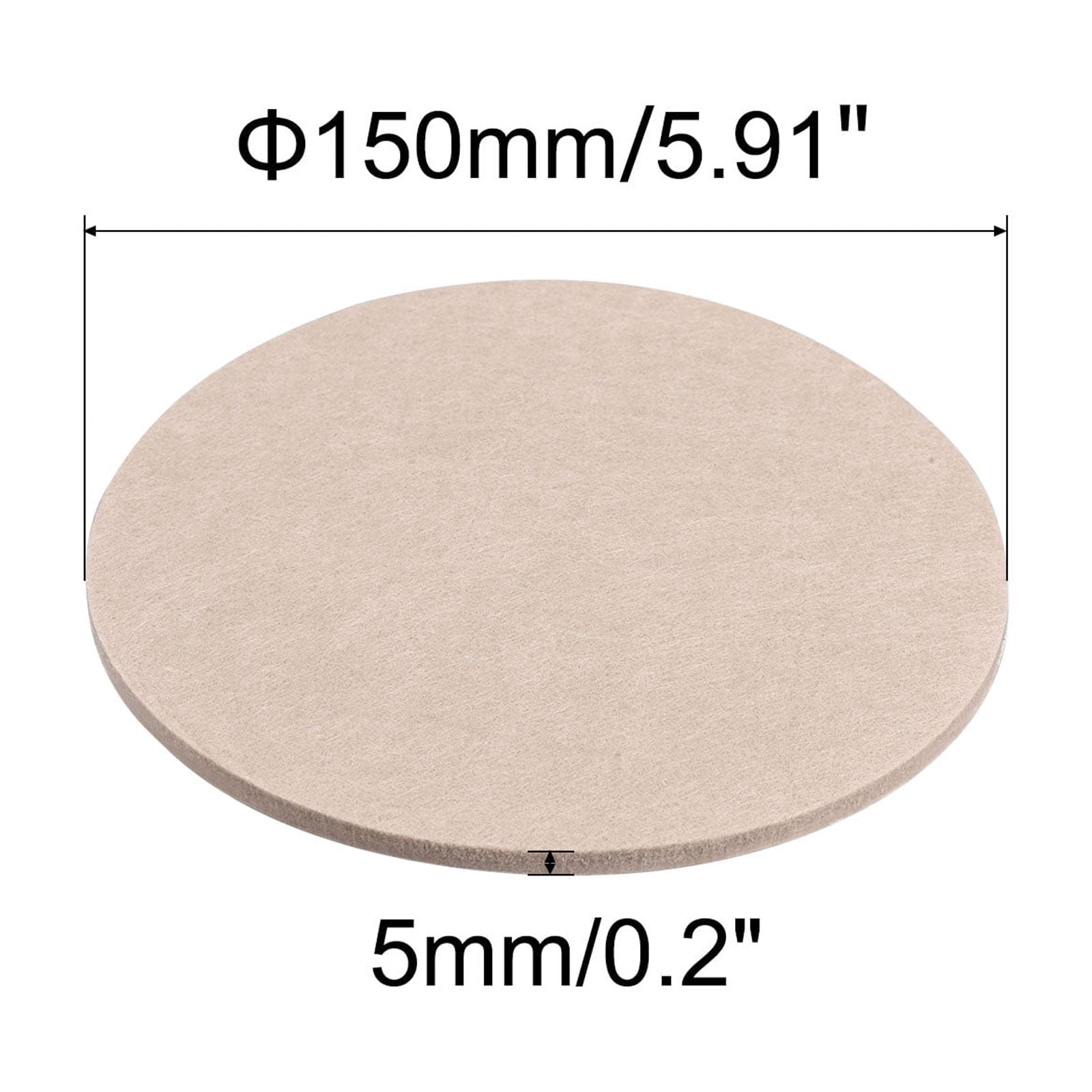 Uxcell Felt Furniture Pads 150mm Dia Self-stick Anti-scratch Floor Protector 16 Pads