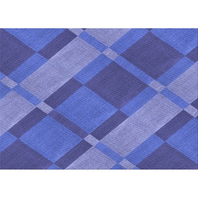 Ahgly Tapis Rectangulaire Lavable en Machine Intérieur Transitionnel Bleu Ciel, 2 Pieds x 5 Pieds