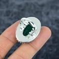 thumbnail image 4 of Green Jade Gemstone Handmade 925 Sterling Silver Ring Size 8, 4 of 4