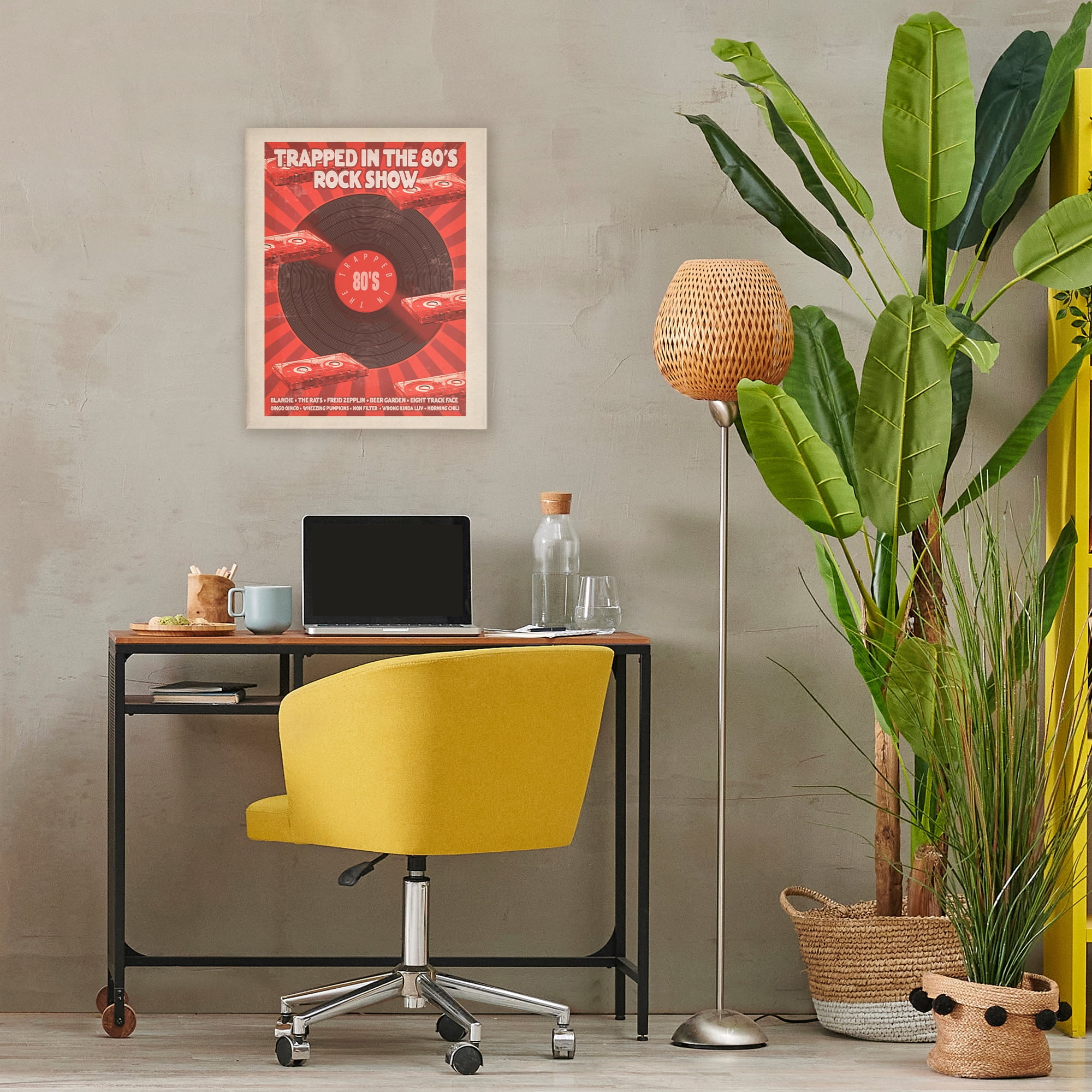 Stupell Industries Trapped in 80s Rock Show Canvas Wall Art, design by Old Red Truck