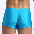 thumbnail image 4 of CALAFEBILA Men Swim Trunks Summer High Stretch Quick Dry Solid Diving Athletic Swim Shorts, 4 of 7