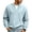 Blue, variant on BRANROY Men's Waffle V Neck Long - Sleeve Tee Shirts for Men with Soft Waffle Knit for Everyday Comfort, Layering and Weekend Outings,Black L