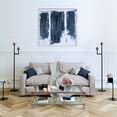 thumbnail image 4 of Henn&Hart 11" Blackened Bronze Metal/Glass Floor Lamp, 4 of 13